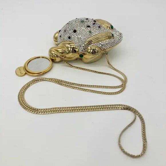 Judith Leiber Swarovski Crystal Frog Minaudiere - Picture 14 of 14